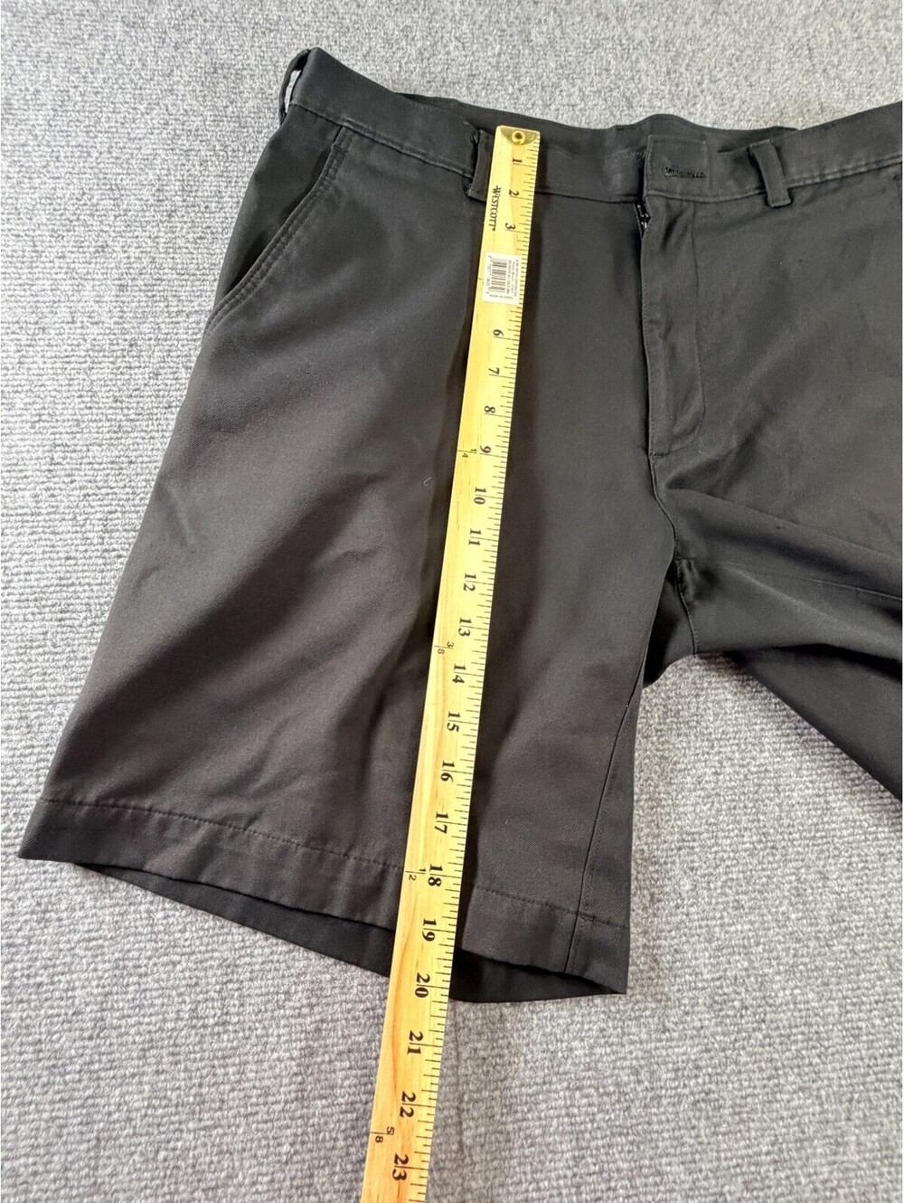 PGA TOUR Mens Golf Shorts Black Flat Front Performance Casual Size 40 - Picture 8 of 9